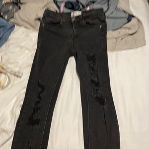 Black Mudd Skinny ripped jeans